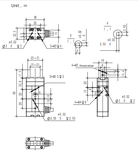High Speed Micro Servo Gripper Compact Electric Finger Gripper Jaws